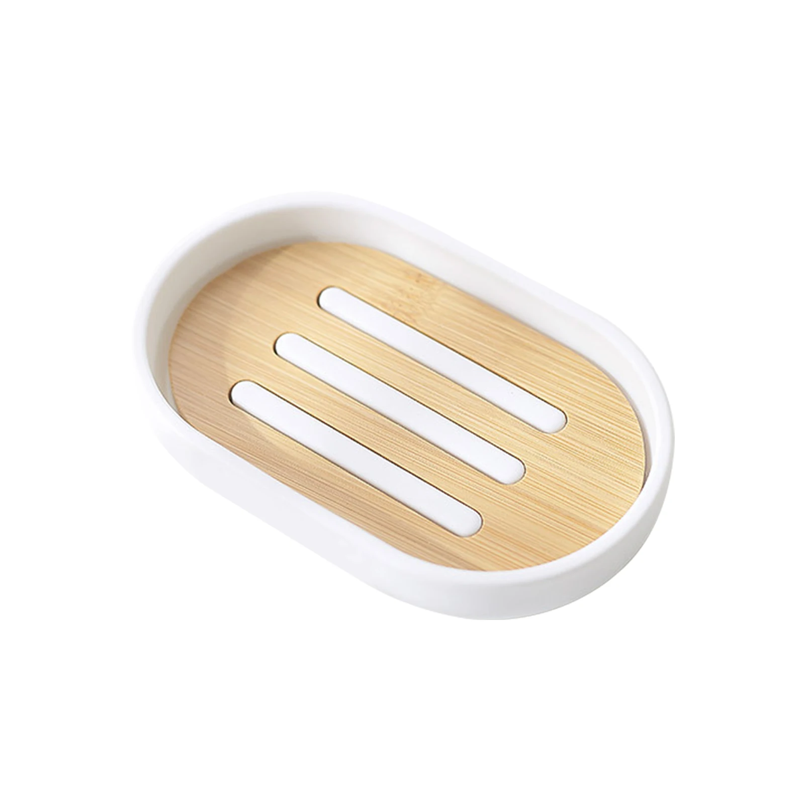 Home Decor Wooden Cup Modern Toothbrush Holder Soap Dispenser Portable Storage Dish Countertop Shower Bathroom Accessories Set
