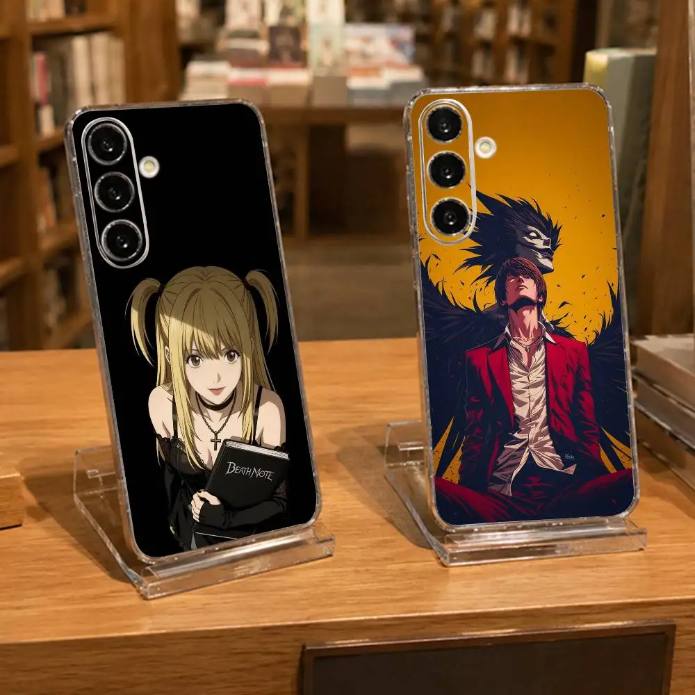 mystery anime D-Death Note Clear Phone Case for Samsung A71, A70, A52, A51, A40, A30, A20