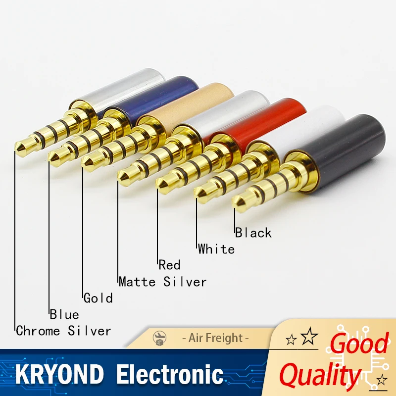7PCS Copper Gold Plated 1/8