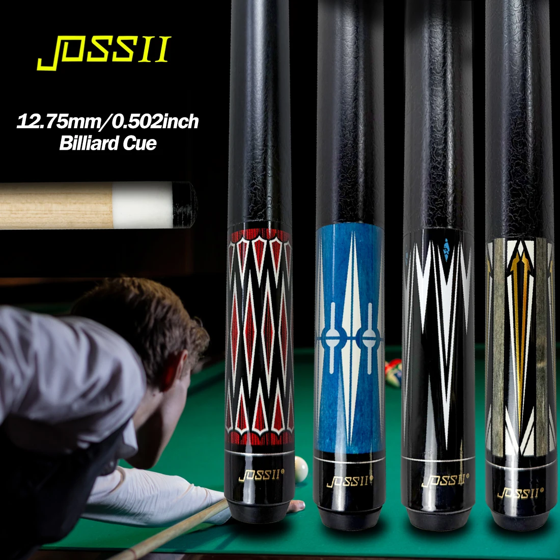 JOSS II 2-Pieces Pool Cue Stick - 58