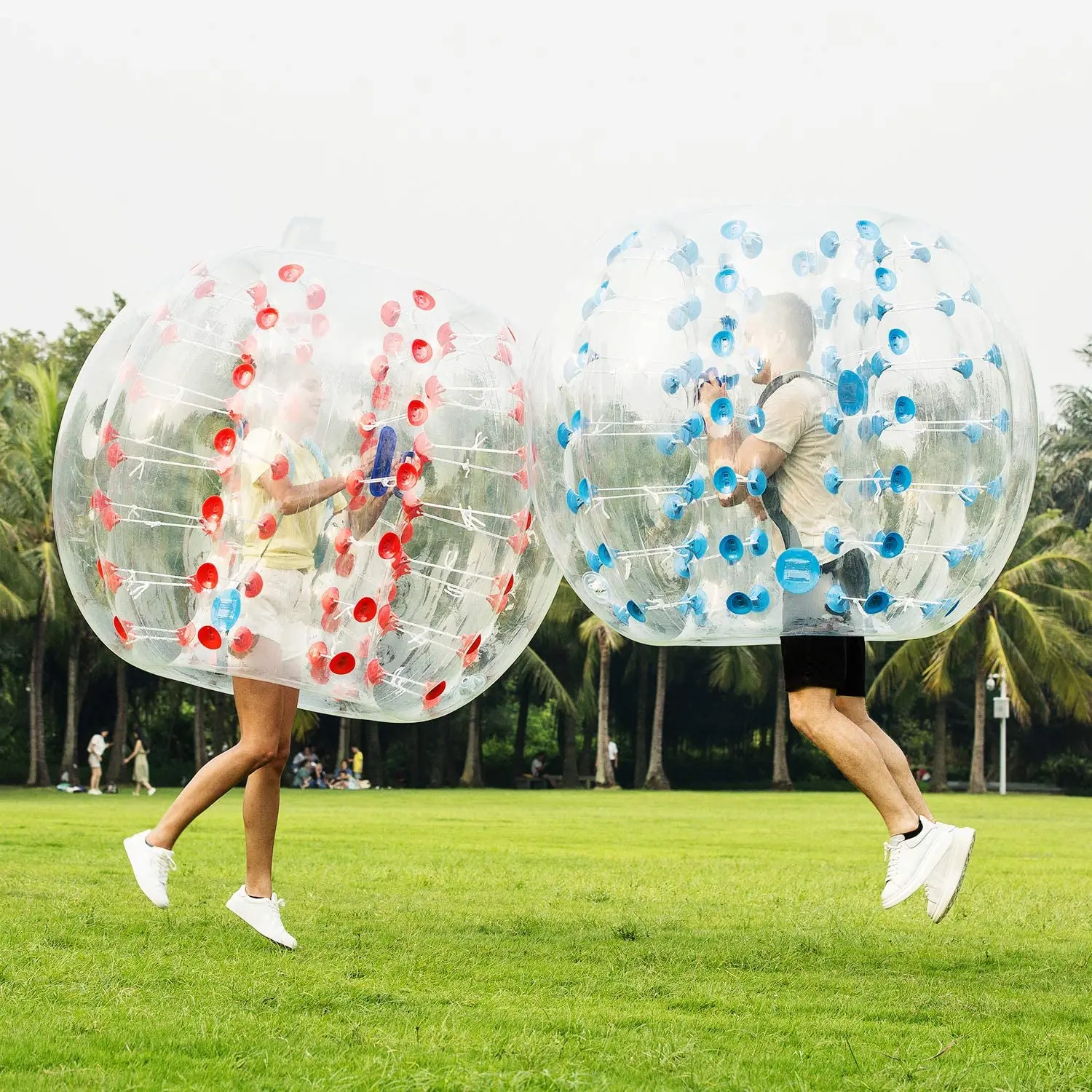 

Premium Inflatable Bumper Balls - Outdoor Soccer Zorb Balls for Adults & Kids (Safe & Fun Bumper Football Experience)​