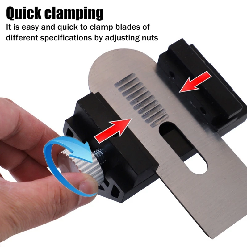 1 PCS Grinding Fixer Angle Sharpener Guide Bracket For Planer Chisel Carving Knife Woodworking Tool Black