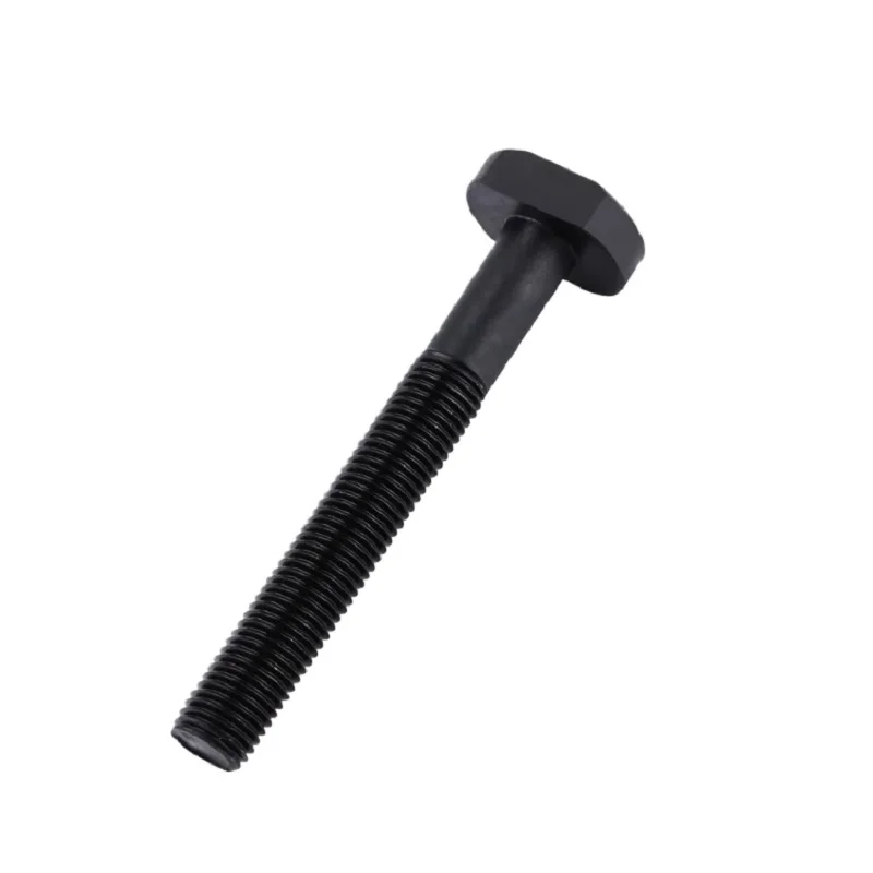5pcs M16X90mm 45# Steel T Shape Punch Milling Machine Screw Threaded Rod Clamping Cap Bolt