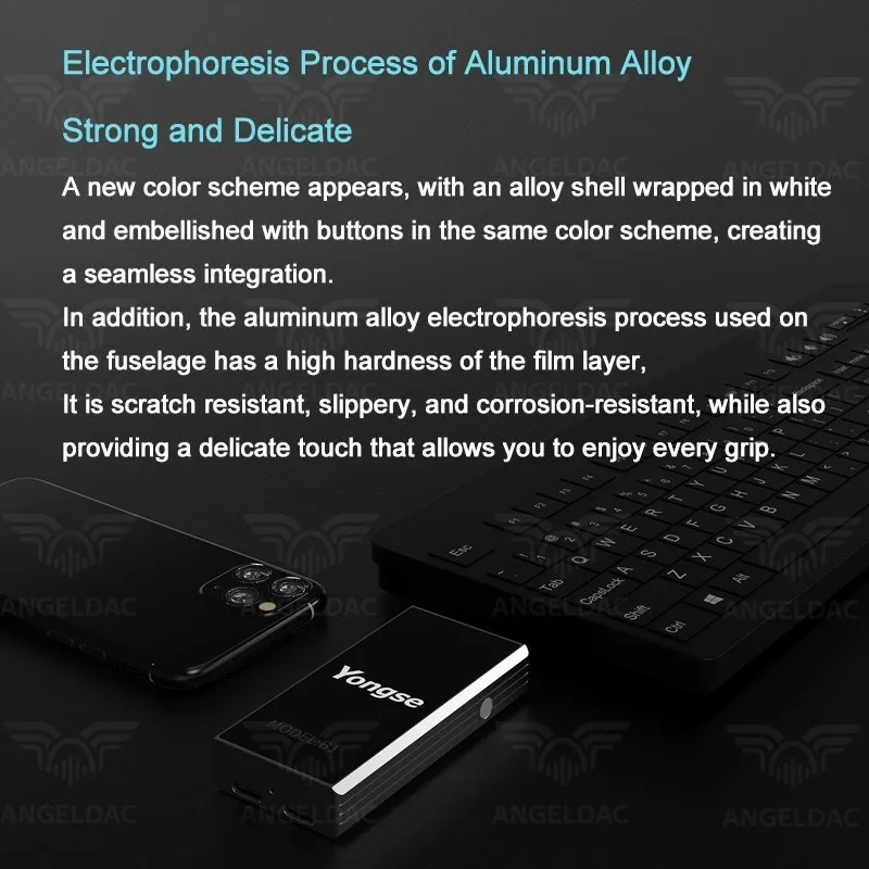 Yongse YS-B1 Portable Bluetooth DAC & AMP SA9137L+ES9038/ES9603 Dual Operational Amplifier Chip 3.5+4.4mm Output QCC5125 BT Chip