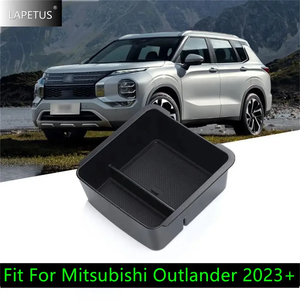 

Auto Accessories Central Armrest Storage Box Console Arm Rest Tray Pallet Container Cover For Mitsubishi Outlander 2023 2024