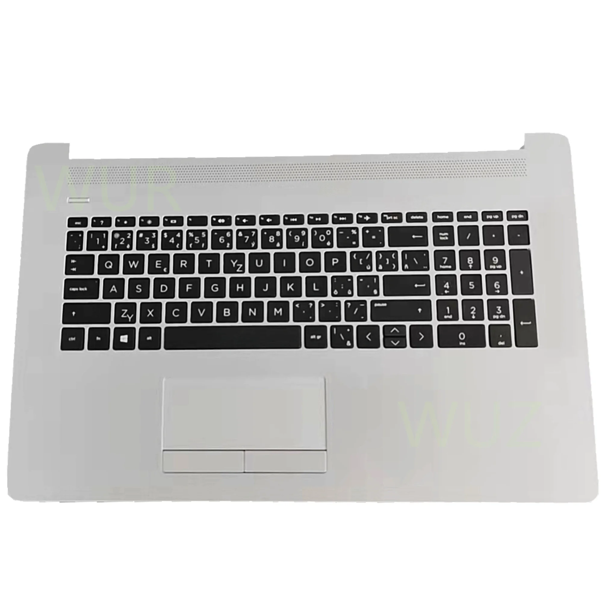 New Laptop Palmrest Top Case Keyboard For 17-BY 17-CA   C Shell Silver  CE L92784-DB1