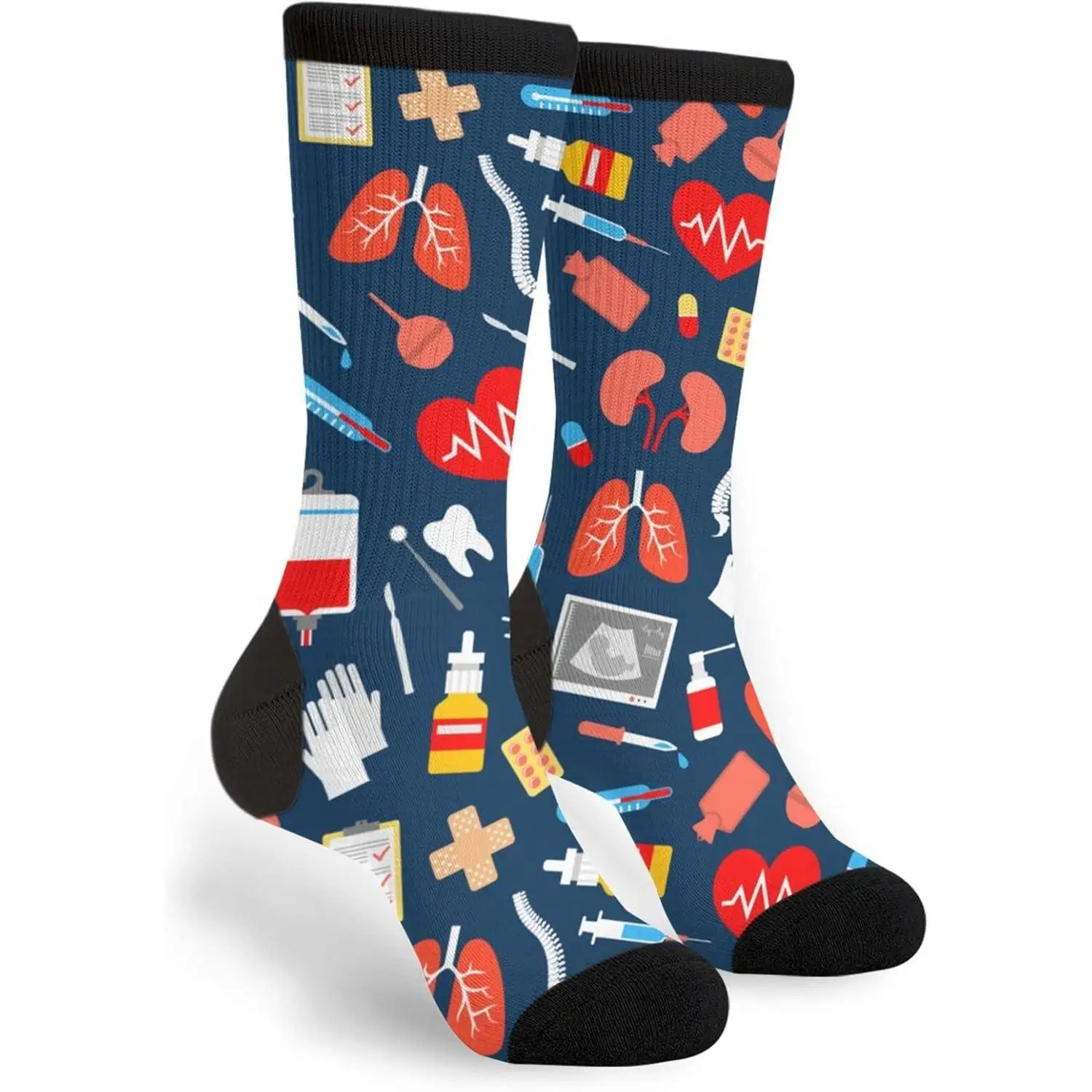 

Novelty Fun Crew Socks Fashion Comfortable Men'S And Women'S Socks Harajuku Retro Style Breathable Non-slip Sports Socks