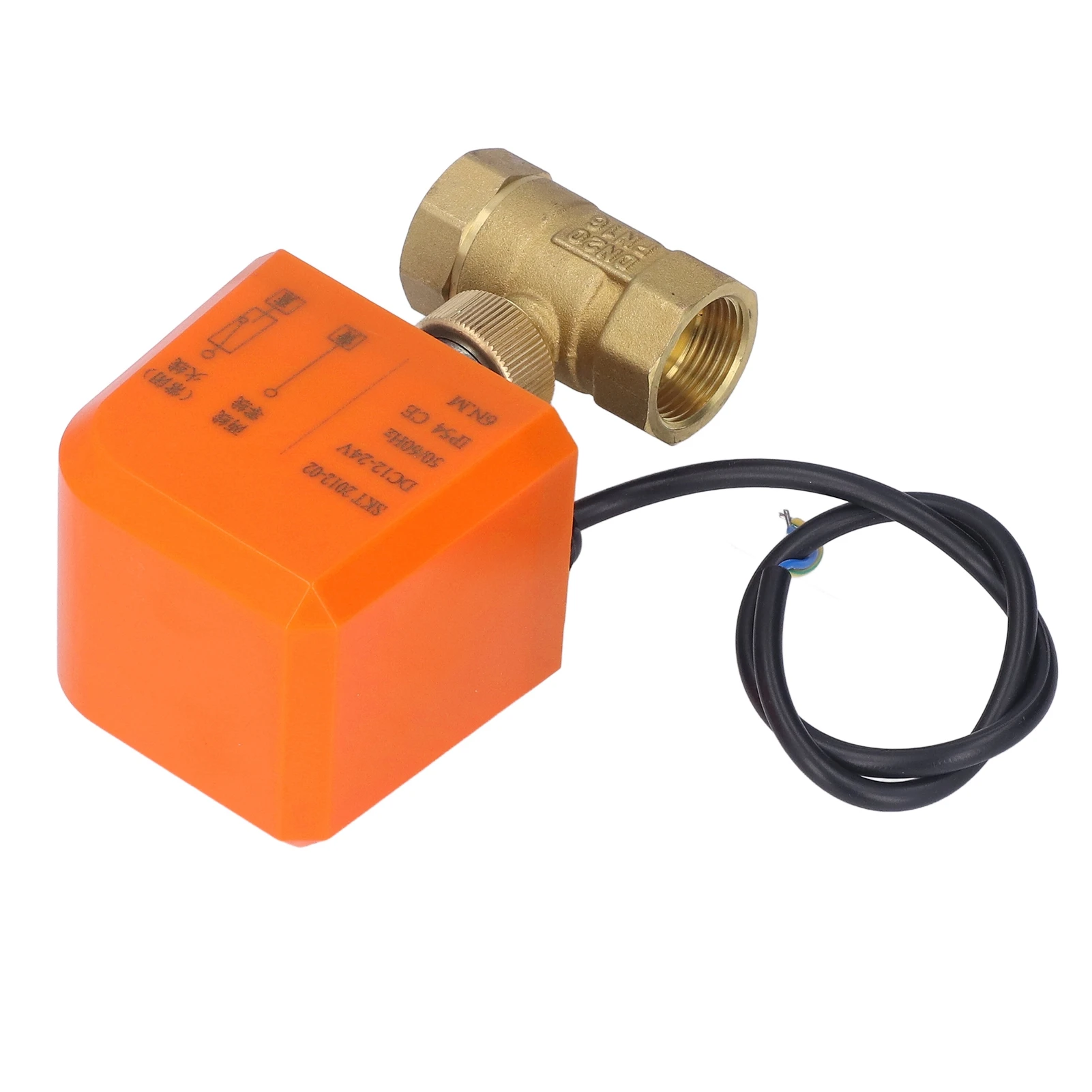 2 طريقة الكرة صمام DN20 2 طريقة 3/4in صمام كروي كهربائي عادة مغلقة 2 سلك الكرة صمام DC12 ‐ 24V صمام كروي كهربائي