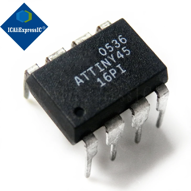 10pcs/lot ATTINY45-20PU ATTINY45-16PI ATTINY45 DIP-8 In Stock