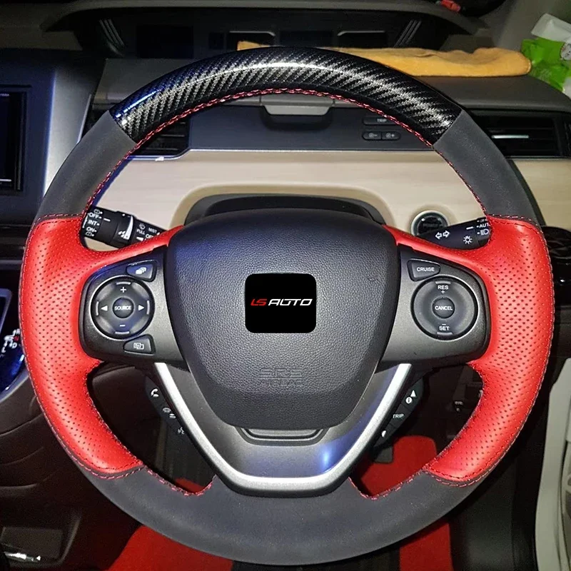 Alcantara Hand Stitched Steering Wheel Cover for Honda Freed Steering Wheel Cover for Honda Freed Steering Wheel Case