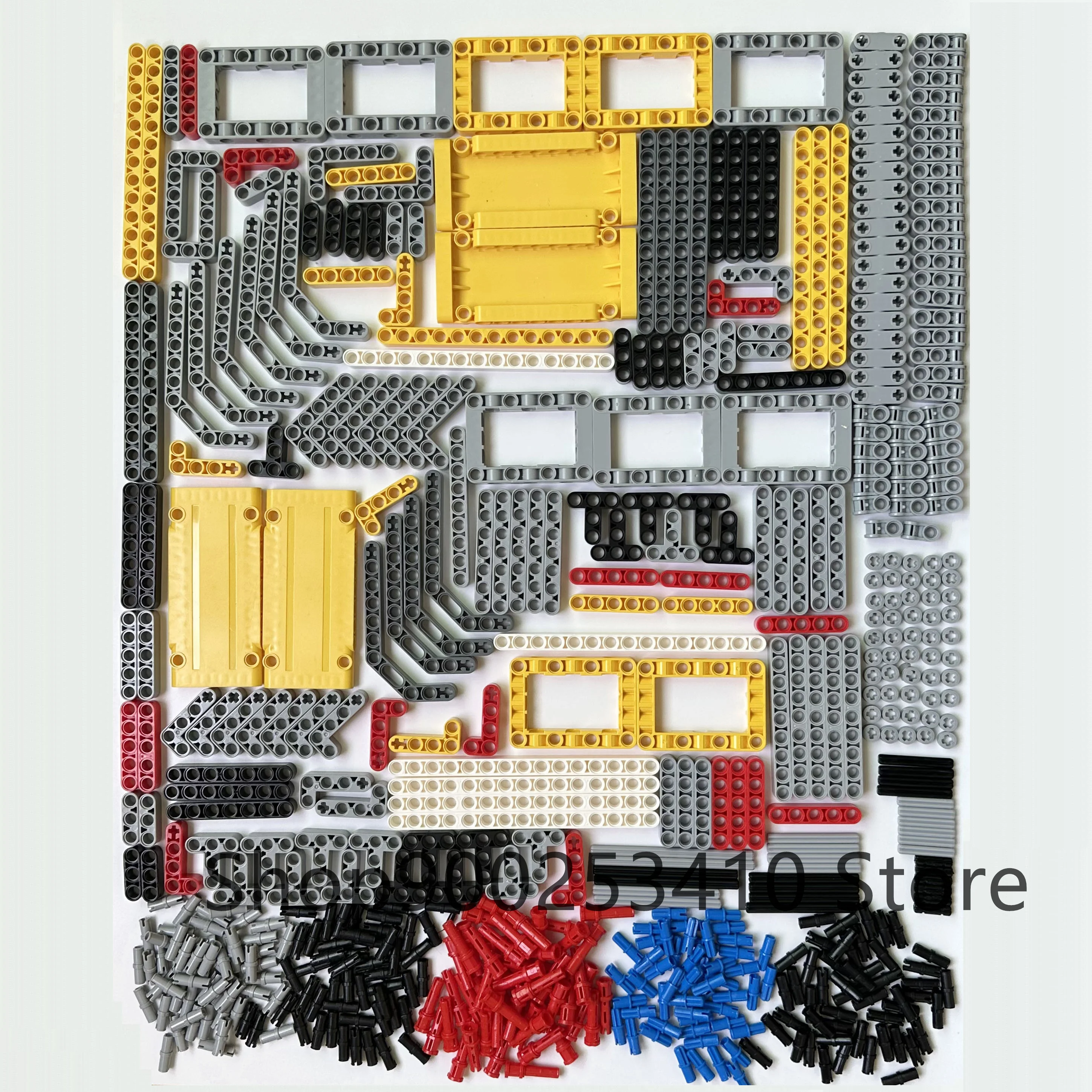 High-Tech Plastic Building Blocks Bricks Car Tires Gear Liftarm Beam Cross Axle DIY Assembling MOC Bulk Technology Set Toys