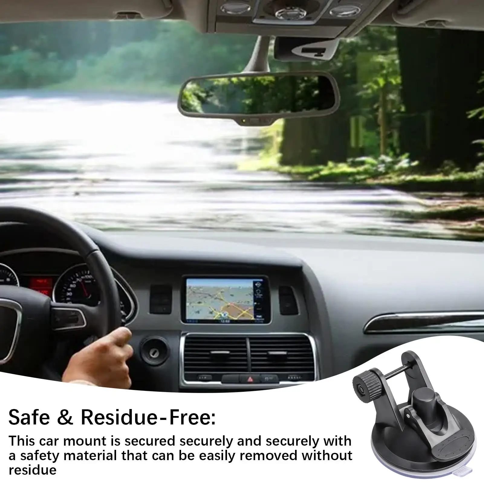 Camera Holder for Car Universal Dash Camera Mount 180 Degree Adjustable Dash Cam Holder for Car Dashboard Windshield Driving
