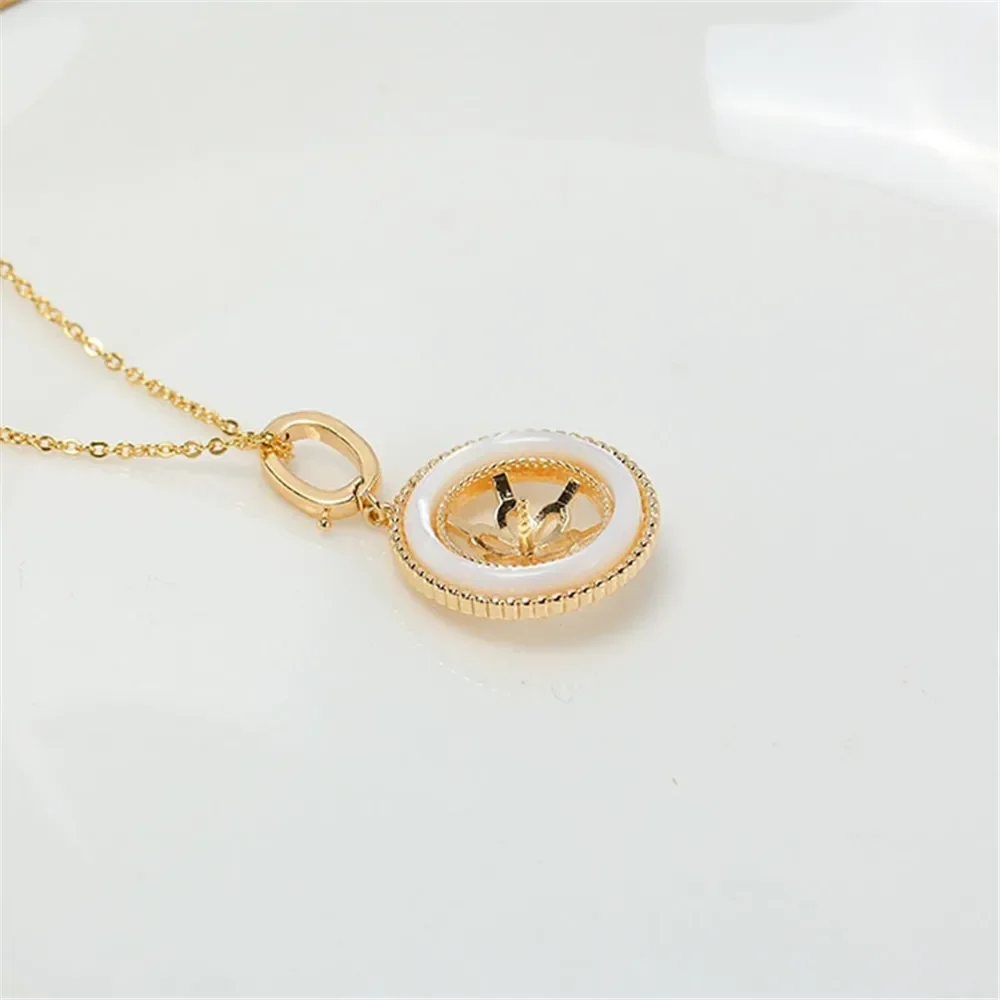 

DIY позолоченная подвеска с жемчугом, аксессуары для изготовления ювелирных изделий ручной работы, фурнитура для ювелирных изделий без жемчуга без цепочки