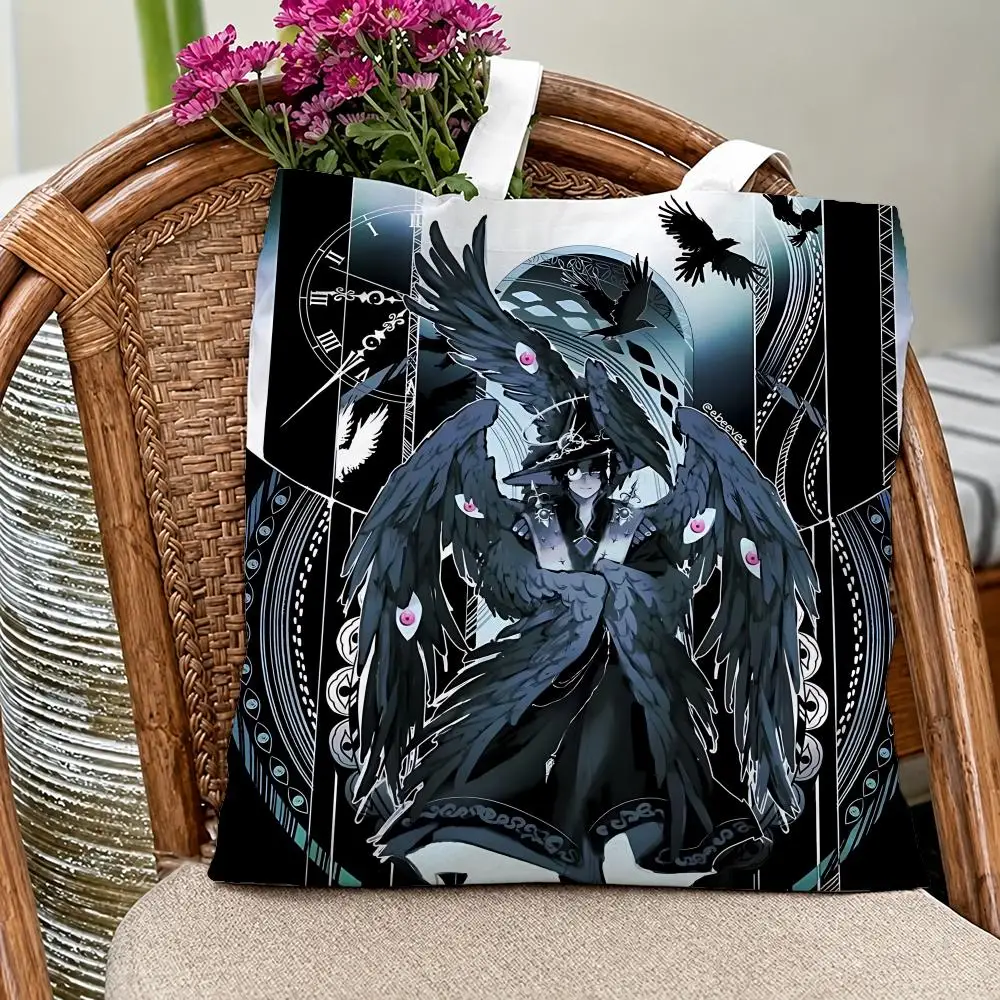 Fantasy Novel L-Lord of MysteriesS Storage Bags Eco Canvas Tote Odorless Reusable Double Print Shopping Bag