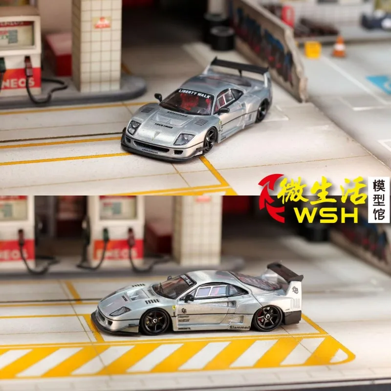 GHOST PLAYER 1: 64 F40 LBWK Casted Simulation Alloy Car Model, Boys' Festival Gift Toy, Adult Collection Decoration Item.