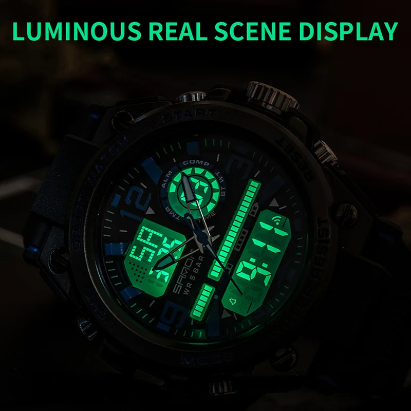 Men's Luxury Sports Watch, Military Analog Quartz Design