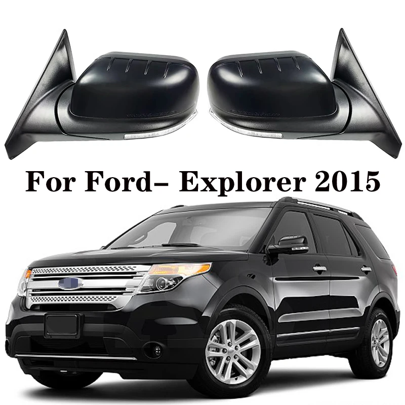 Left Right Car Rearview Side Mirror Assembly For Ford Explorer 2015 Auto Folding System Blind Spot Side Rearview Mirror