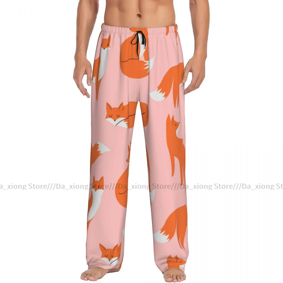 

Cute Fox Mens Pajamas Pyjamas Pants Lounge Pants Sleep Bottoms