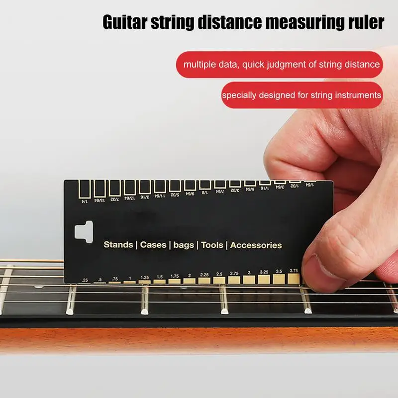 String Action Ruler Gauge Pitch Guitar Repairing Tool for Luthier Fit for Guitar Ukulele Bass Banjo Mandolin Instruments Access