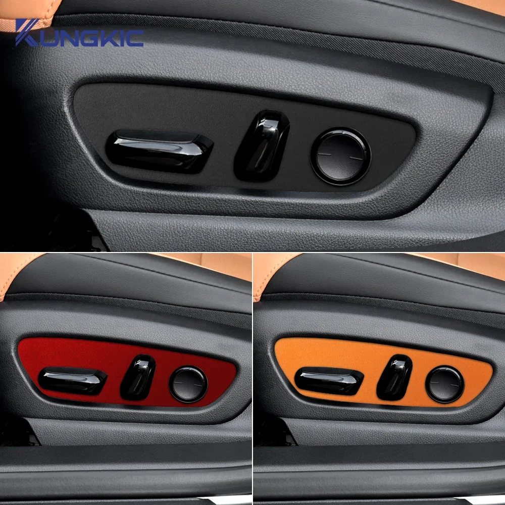 

For Lexus ES 2018 2019 2020 2021 2022 2023 2024 2025 Top Suede Trim LHD Sticker Car Seat Adjustment Panel Interior Accessories