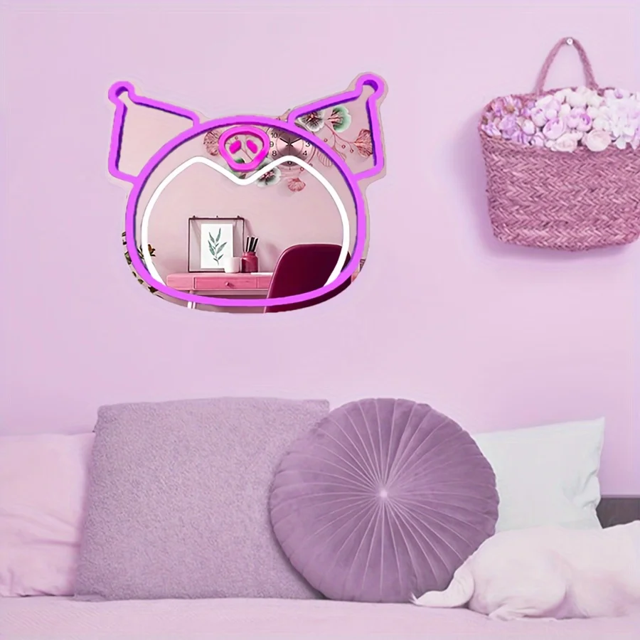 stellalou-ミラーネオンライト装飾用-usb-電源-led-ミラーネオンサイン寝室用ビューティーサロン化粧テーブル装飾女の子