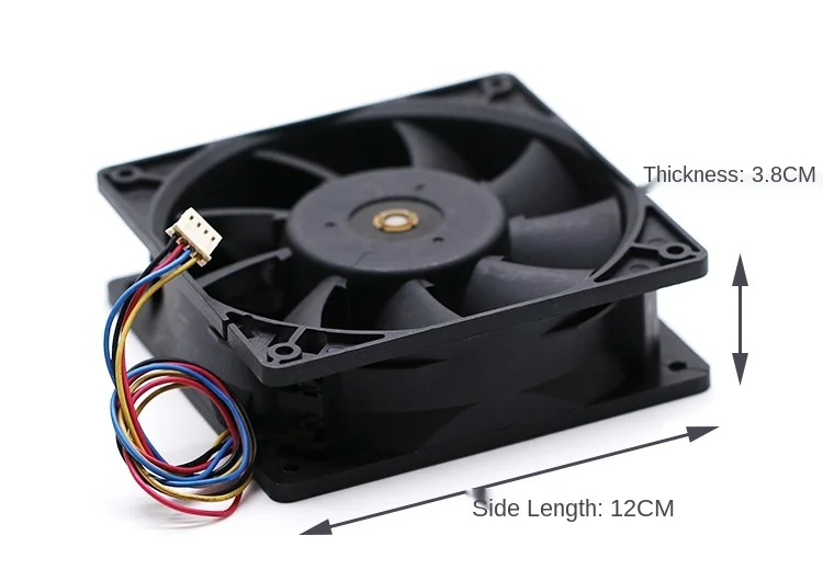 For Electronics FFC1212DE 12038 12V 2.4A 3.0A 12CM Max Airflow Rate Cooling Fan 120mm