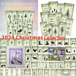 Plantilla de colección de animales de árbol de Navidad, sellos transparentes, álbum de recortes, decoración de diario, troquel de corte en relieve, DIY, hacer tarjetas, 2023