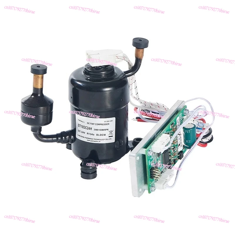 

Extra Small ST19DC Ultra-micro Mini Compressor DC12V24V48V DC Air Conditioner Water Machine Cooling Capacity 400W