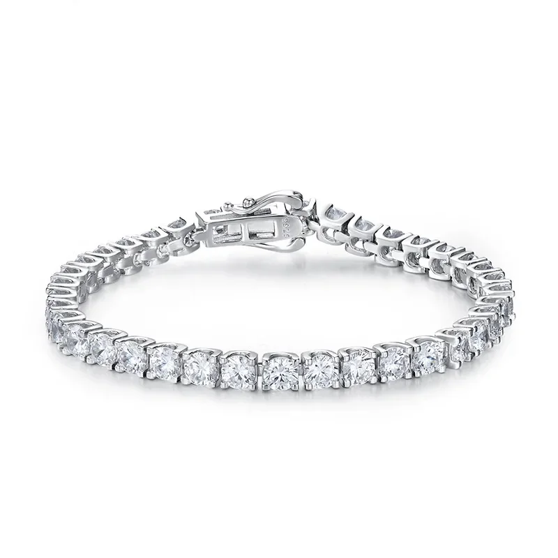 Classic Popular Cow Head White Diamond Bracelet 925 Silver Full Diamond Inlaid with Imported High Carbon Diamond Wedding Jewelry