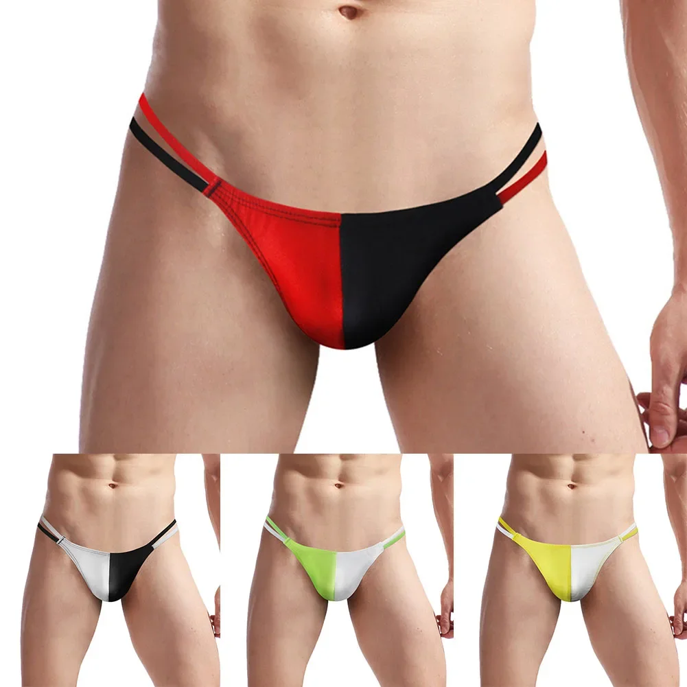 New Mens Bikini Pouch G-String Ultra-Low T-Panties Pouch Briefs T-Back Panties Underwear Sexy Sleepwear Swimwear Thong Lingerie