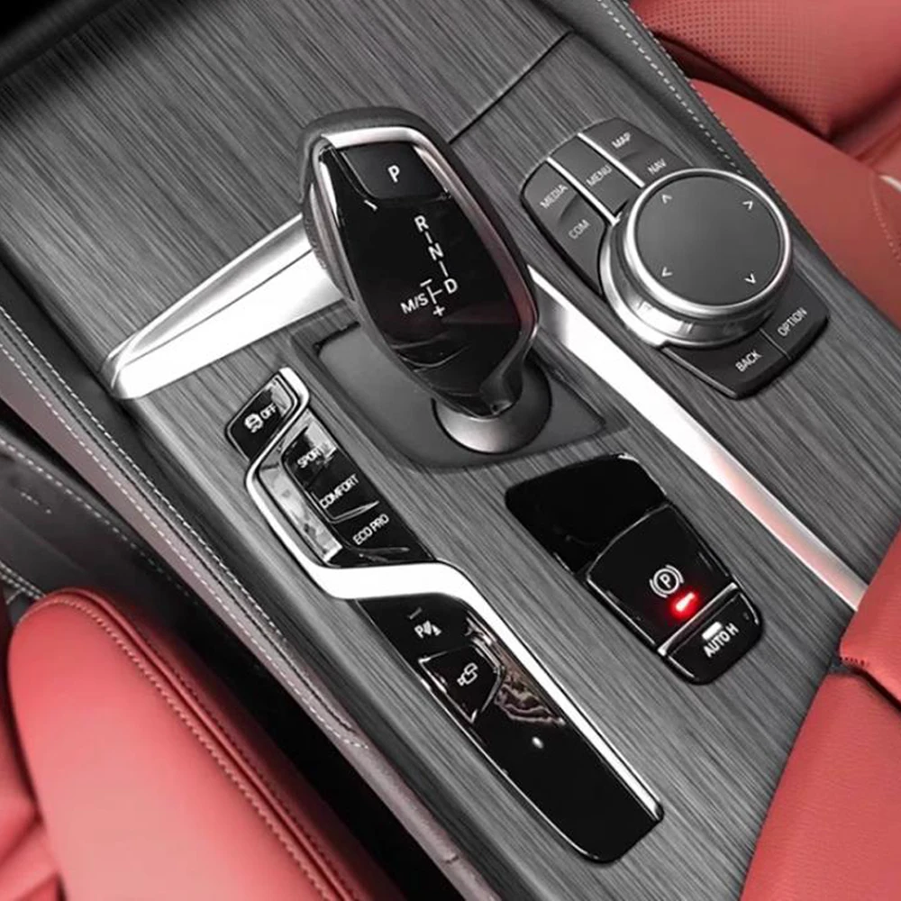 

Для BMW 5 серии G30/G31 2018-2023: наклейки из углеродного волокна для центральной панели управления и дверных ручек, аксессуары для стайлинга автомобиля