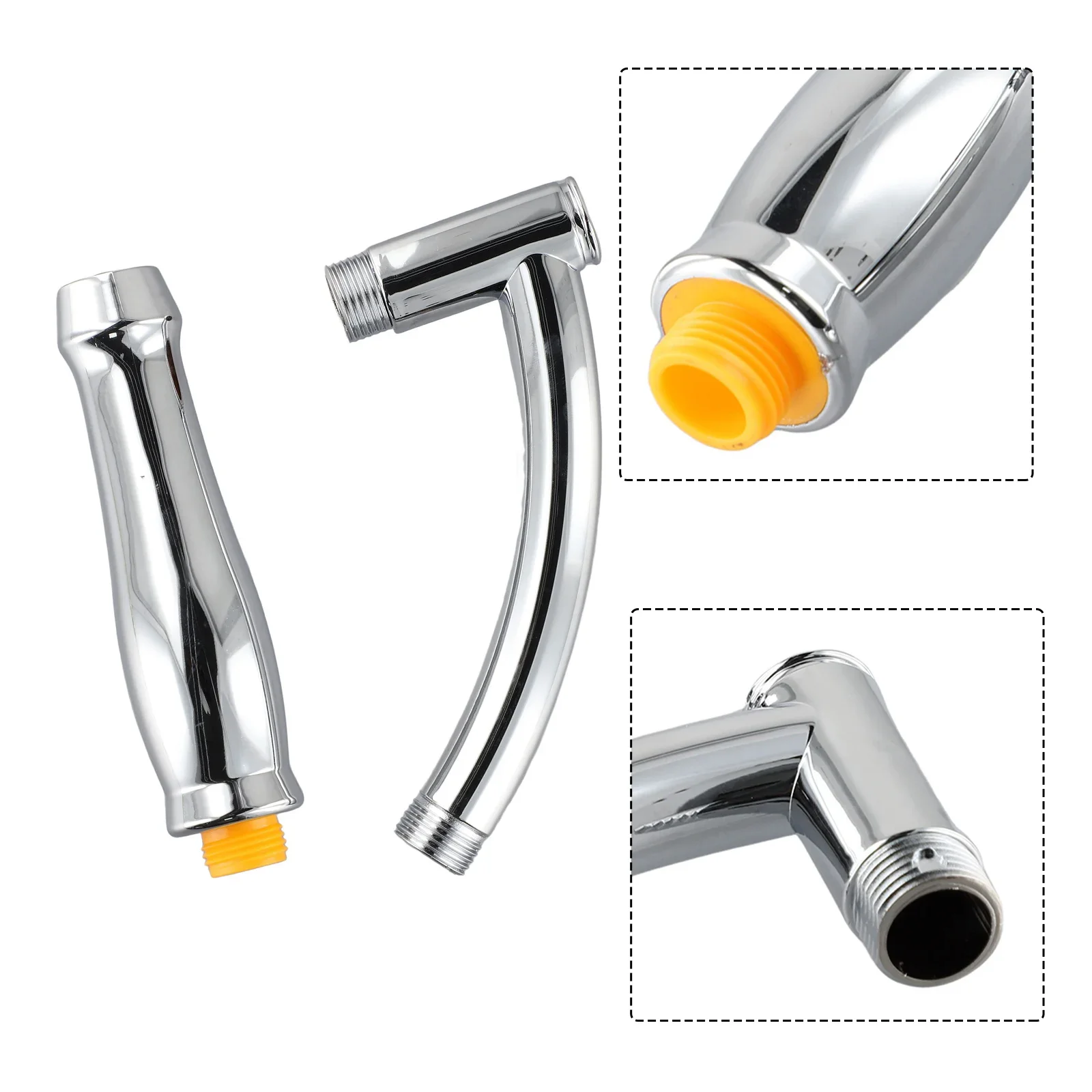 

Shower Head Extension Arm Hand Hold Extra Pipe Bath Rain Shower Angled High Pressure Shower Arm Kit Chrome ABS Plastic Chrome