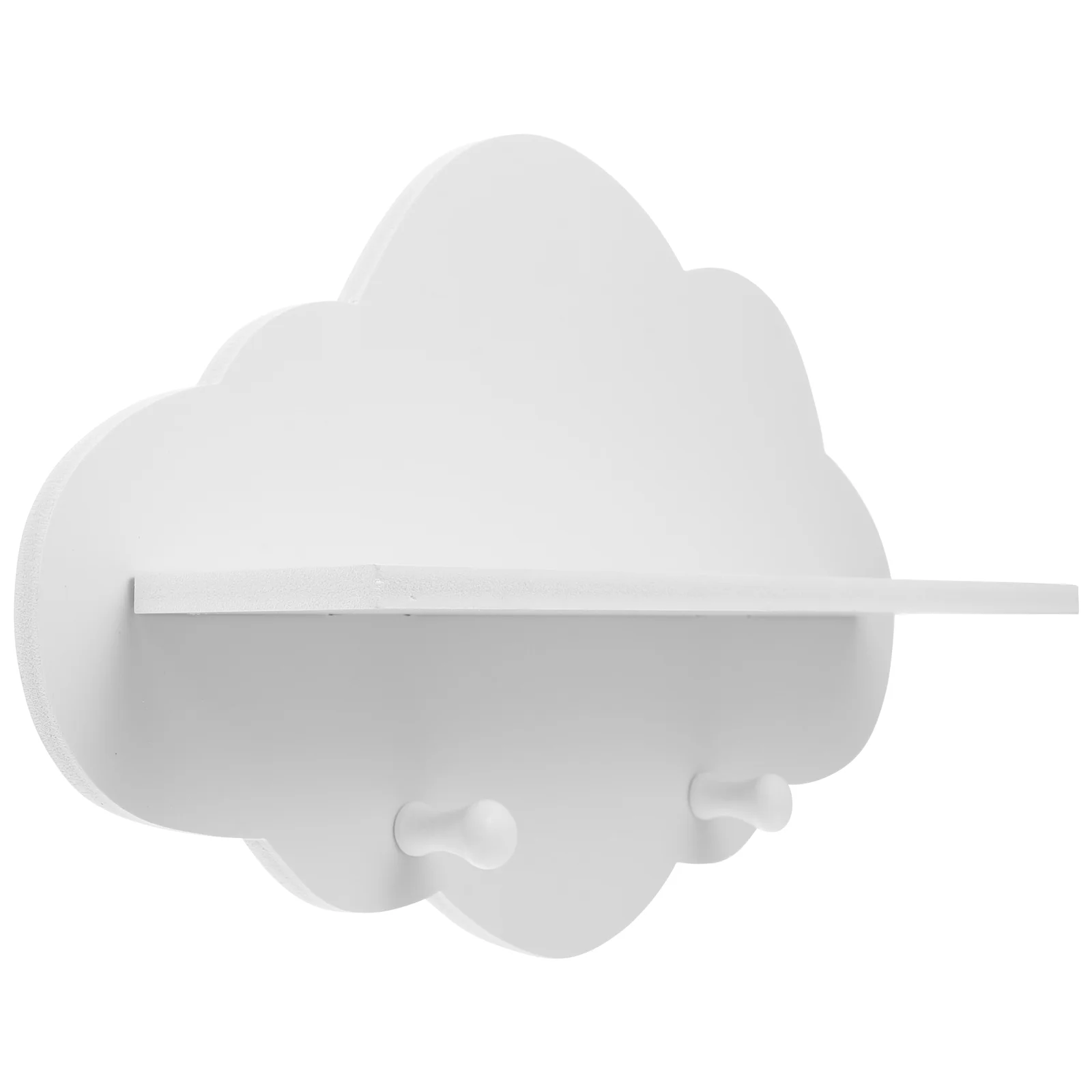 

White Hangers Shelf Floating Shelves The Clouds Wall Storage Rack Mounted Child