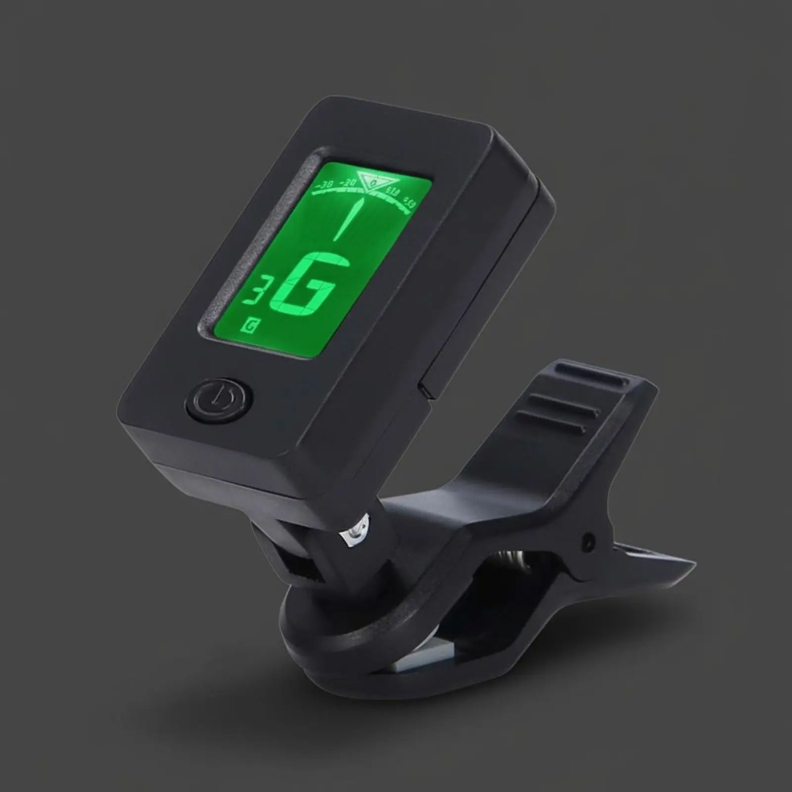 

Chromatic Instrument Tuner Multi-Function Guitar Headstock Tuner Tuning Device 360° Rotatable Bright Color Display for Beginners
