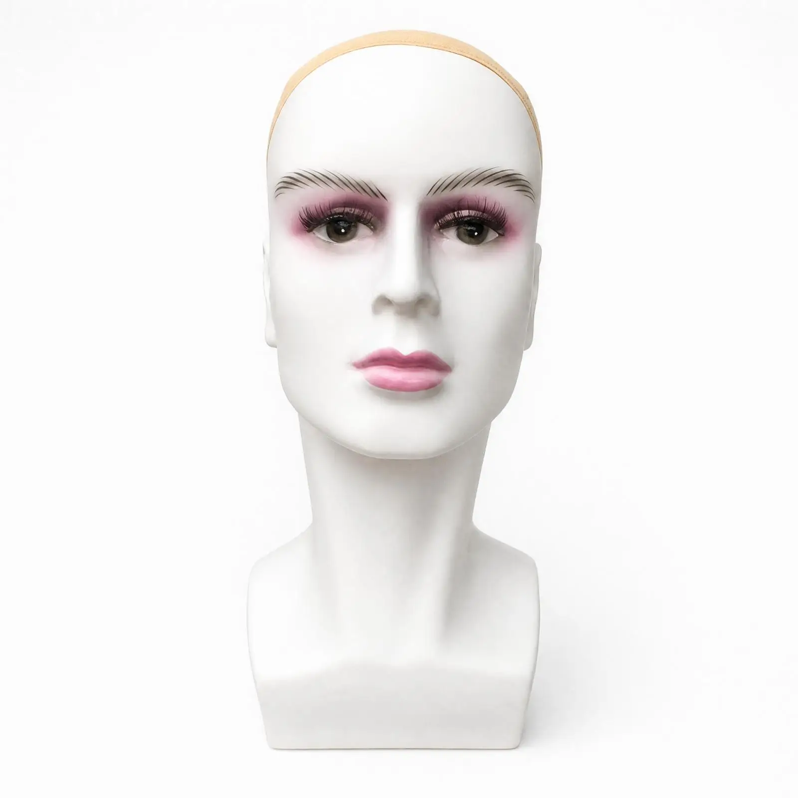 Sturdy PP Mannequin Head with Shoulders for Hat Display Eyewear Showcase Salon Window Visual Merchandising
