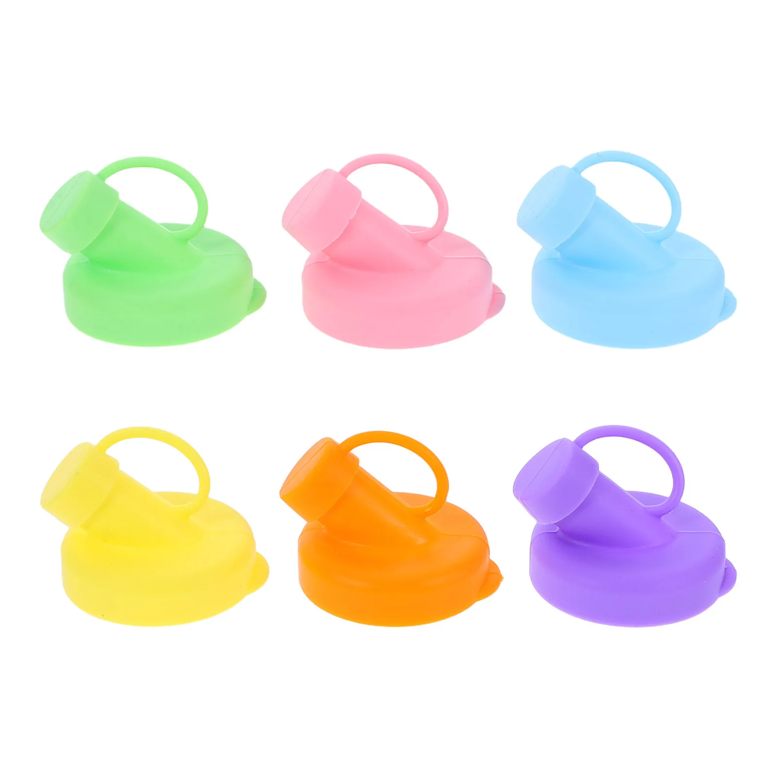 

6Pcs Silicone Leakproof Fresh Keeping Milk Bottle Caps Replacement Lids for Glass Bottles Spill Proof Cover Milk Bottle Spout