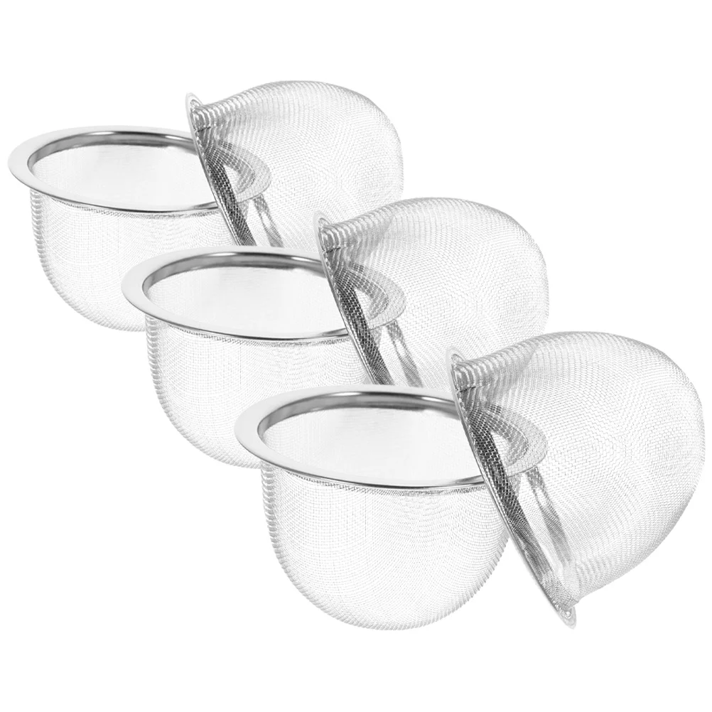 

6pcs Stainless Steel Infuser Insert Mesh Tea Strainer Reusable Tea Pot Accessories Large Size Replacement For Teapot
