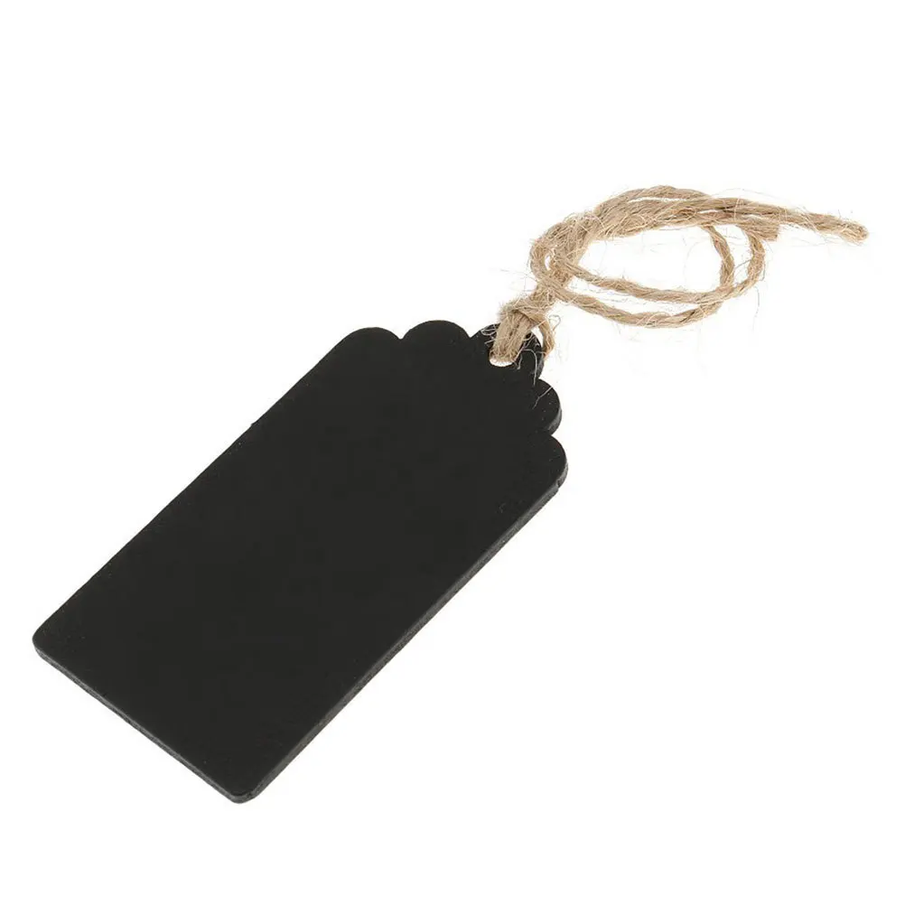 

40pcs Wooden Blackboard Hanging Double Sided Message Board For Home Decoration Party Wedding Garden Signage Mini Writing Board