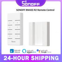 SONOFF RM433 R2 433MHz RF Remote Controller 8 Button Remote Control Paired With SONOFF TX Wall Switch RF Devices IFan04 D1 RFR2