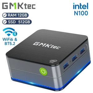 GMKTEC G2ミニPC Windows 11 Pro Intel 12th Gen Alder Lake N100 Mini PC DDR5 12GB RAM 512GB ROM WIFI 6 BT5.2デスクトップコンピューター 10ベストセールスTX9 Pro TVボックス-5