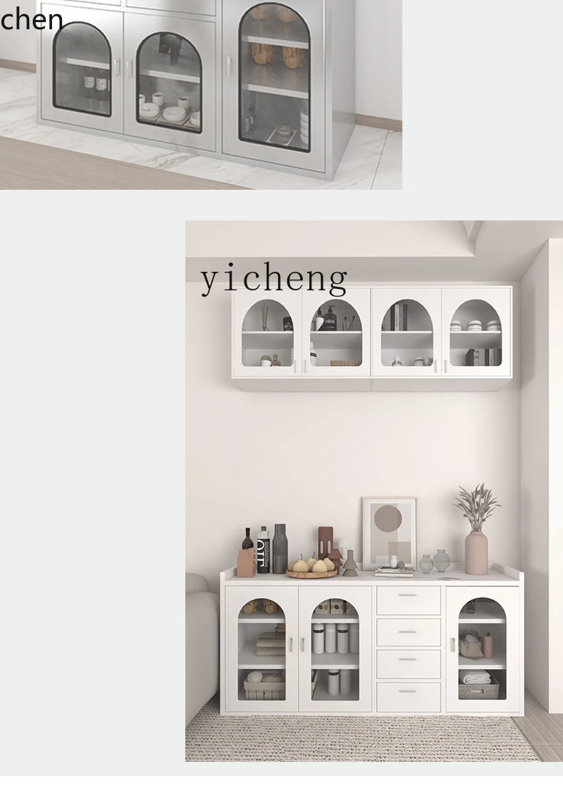 HXL roestvrijstalen keuken hangende kast muur huishoudelijke schuifdeur opbergkast muur hangend type