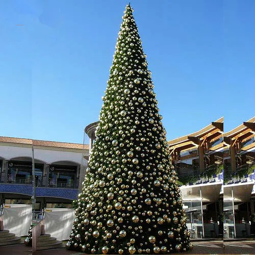 Holiday Decoration Led Artificial Metal Frame Spiral Outdoor Giant Christmas Tree Christmas Decoration