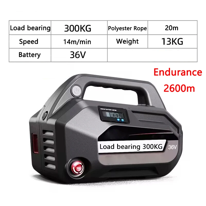 Electric Rope Climbing Machine 200/300KG Lasting Endurance Air Conditioner Furniture Lifting Crane Wireless Remote Control Lift