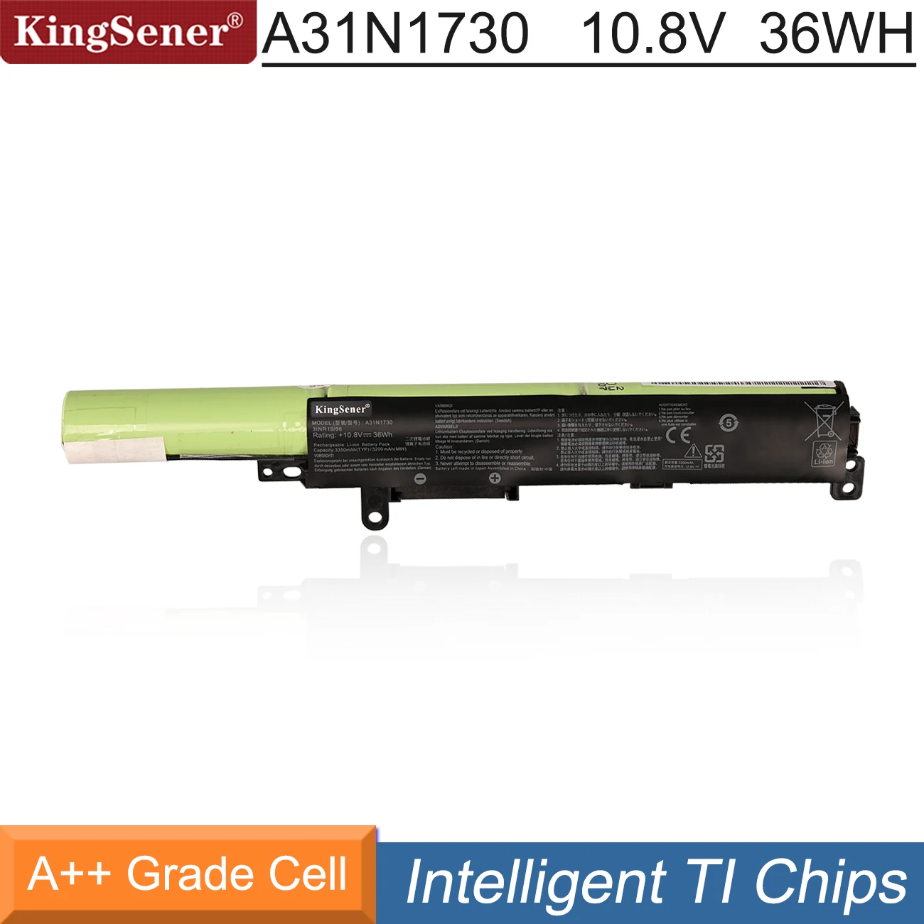 

KingSener A31N1730 Аккумулятор для ноутбука ASUS A560UD F560UD F560 K560UD R562UD X560UD Series 0 10,8 V 36WH