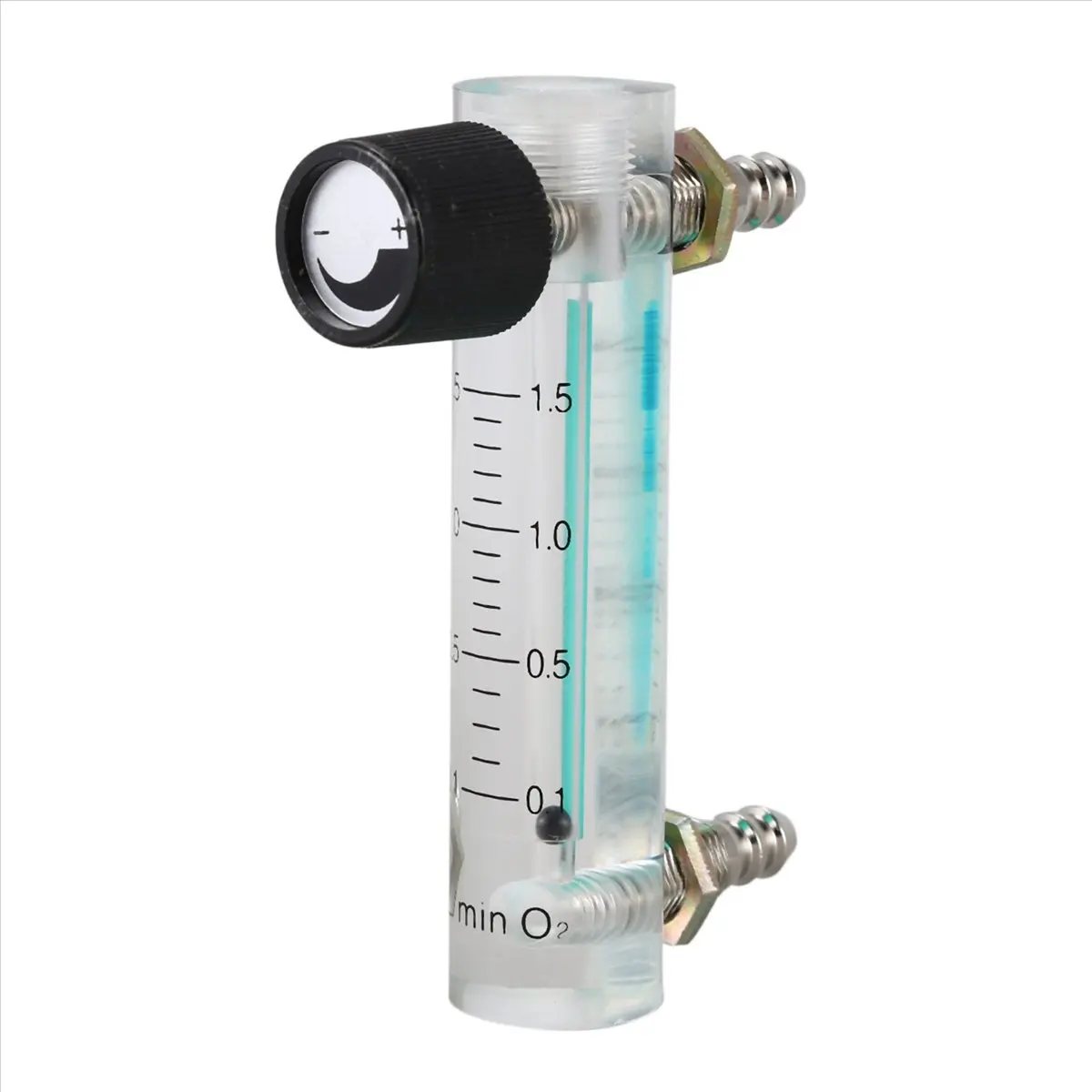 DT38 0.1-1.5LPM 1.5L Oxygen Flow Meter Flowmeter with Control Valve for Oxygen Air Gas