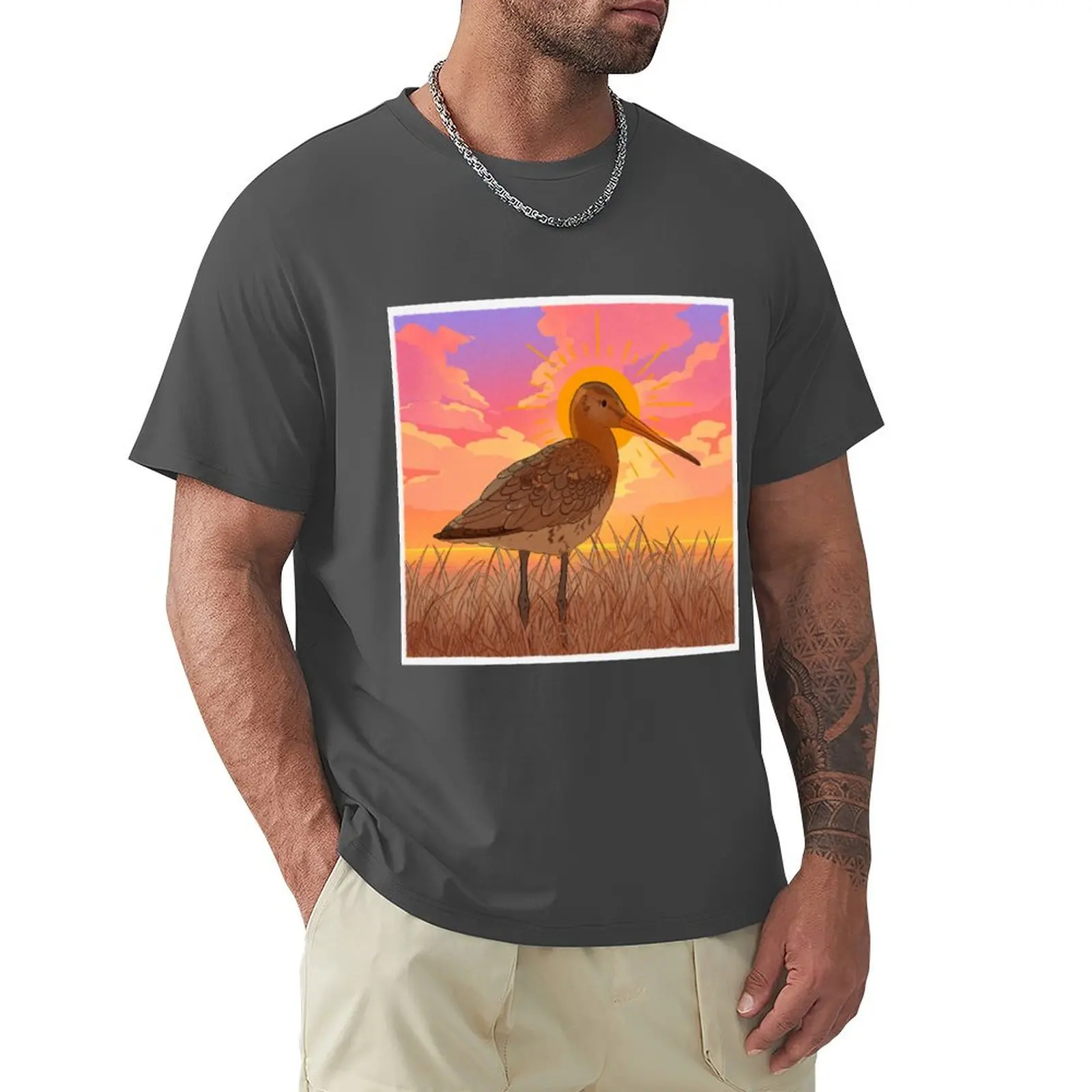 Black-tailed godwit T-Shirt cute clothes sports fans aesthetic clothes men graphic t shirts