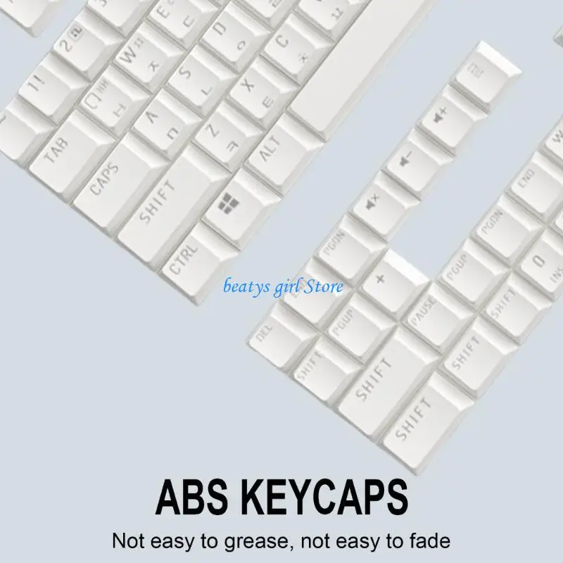 

C7AB 104Keys OEM Profile Korean ABS Backlit Keycaps Suit for Mechanical Keyboard