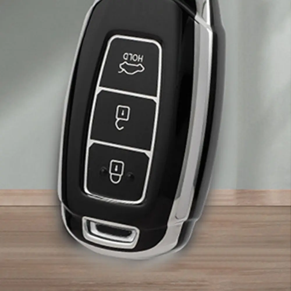 حافظة مفاتيح السيارة من البولي يوريثان حافظة حماية ناعمة لسيارة Hyundai KONA Encino Solaris Azera Grandeur Ig Accent i30 Ix35 Santa Fe Palisade