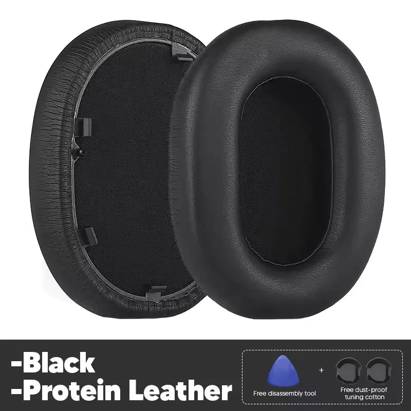 Almohadillas de repuesto para auriculares Sony WH 1000XM5, accesorios, almohadillas para auriculares, piezas de reparación de almohadillas para los oídos, cuero proteico