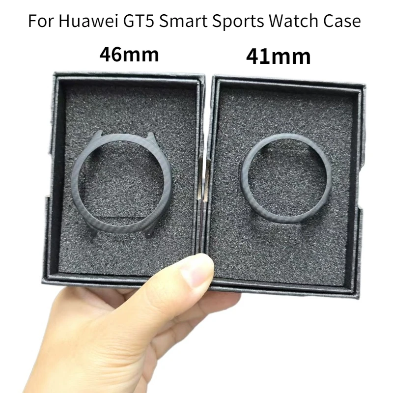 Ultra-thin Watch Case 41MM 46MM For Huawei GT5 Smart Sports Watch Case Dial 41MM 46MM Frosted Carbon Fiber Case Protector